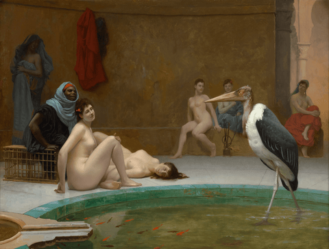 Le Marabout: In the Harem Bath by Jean-Léon Gérôme
