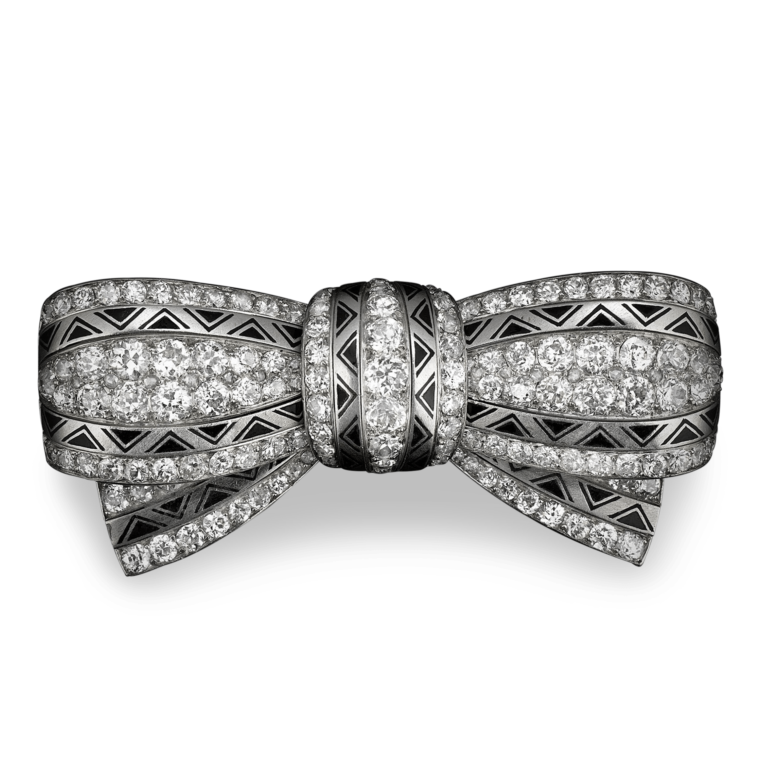 Diamond Art Deco Pendant Brooch