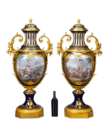 Sèvres Palace Porcelain Urns