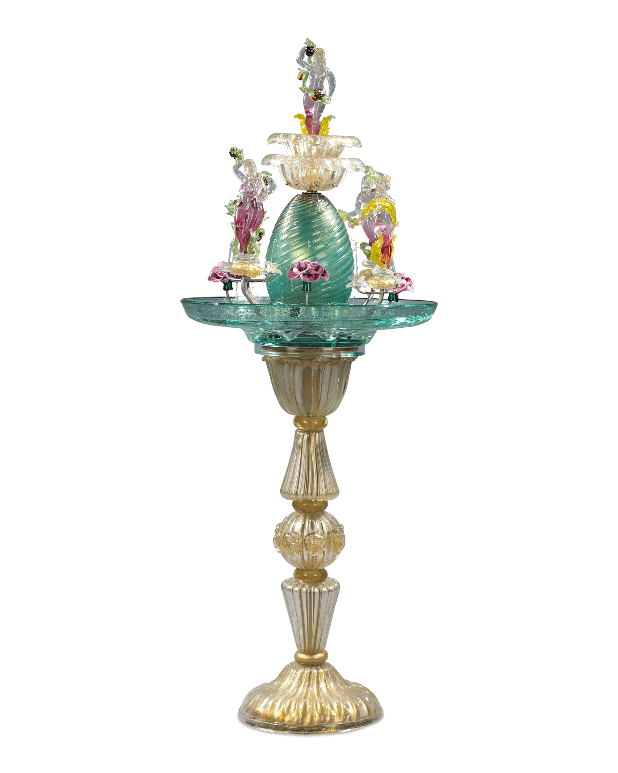 Murano Venetian Glass Water Fountain