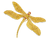Fancy Vivid Yellow Diamond Dragonfly Brooch