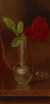 Red Rose in a Standing Vase by Martin Johnson Heade