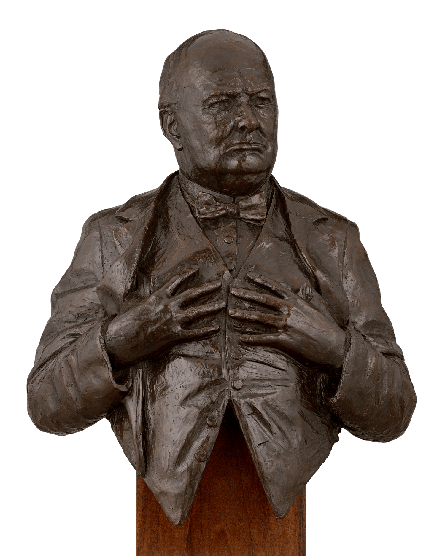 Churchill Bronze Bust by Vivien Mallock 9/12