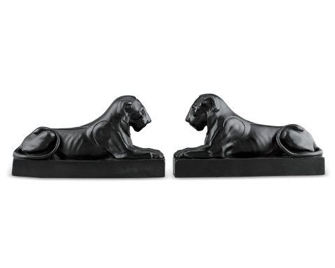 Wedgwood Black Basalt Lions