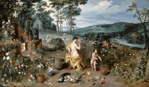 Allegory of Smell, or The Perfume Painting by Jan Brueghel the Younger and Jan van Balen