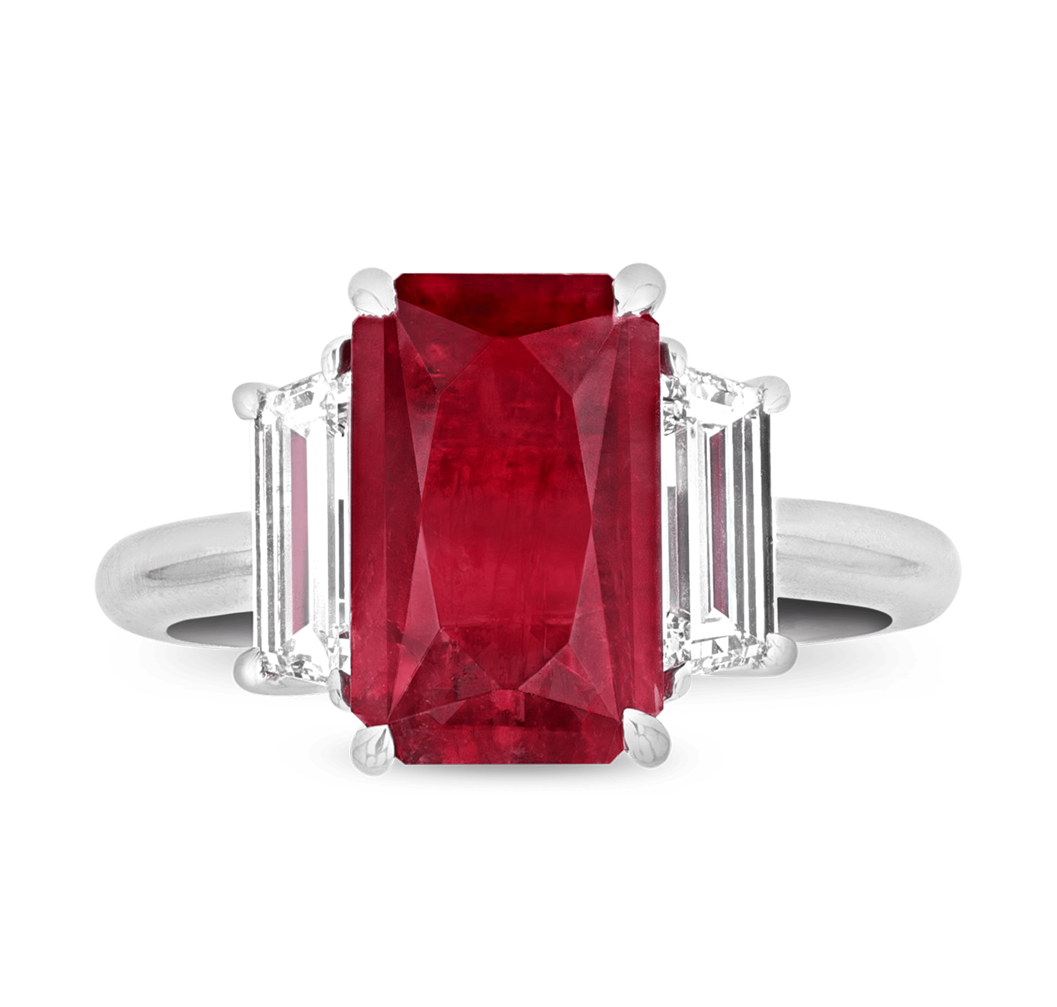 Red Emerald Ring, 2.65 Carats
