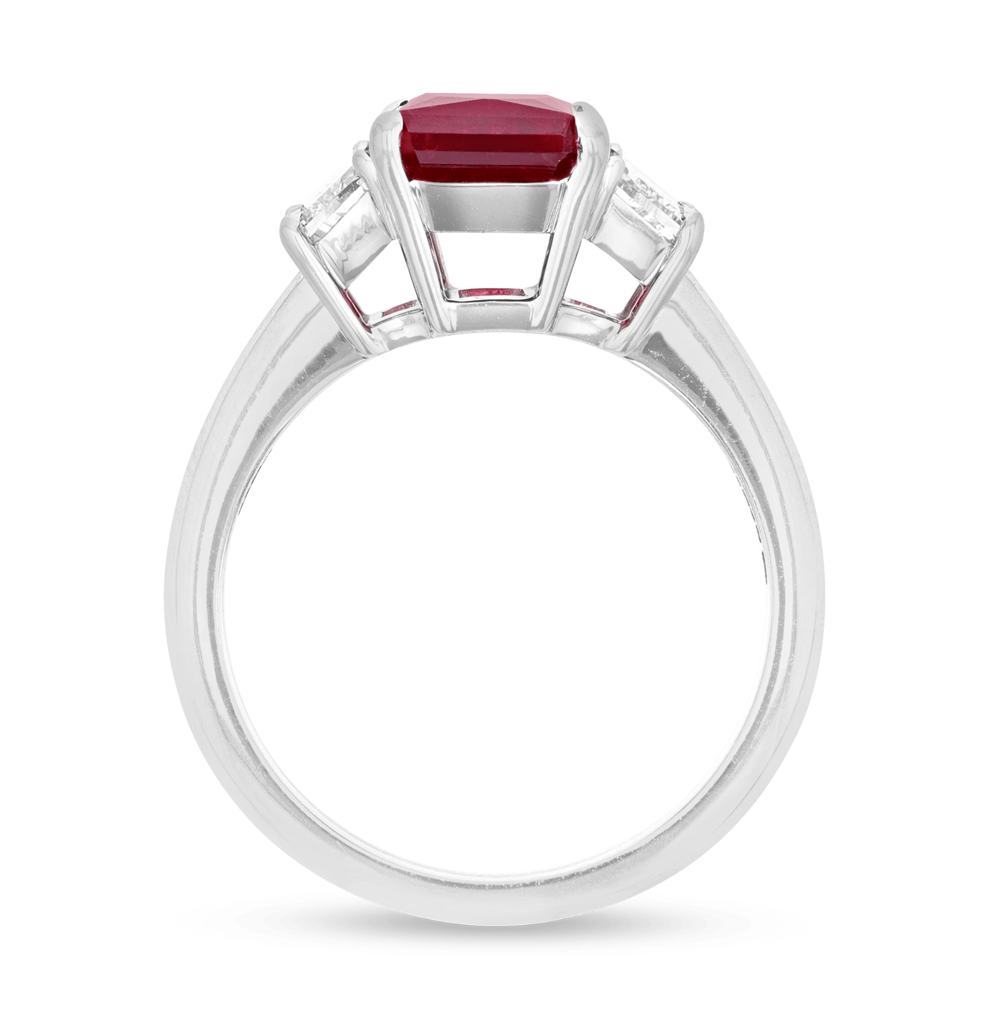 Red Emerald Ring, 2.65 Carats
