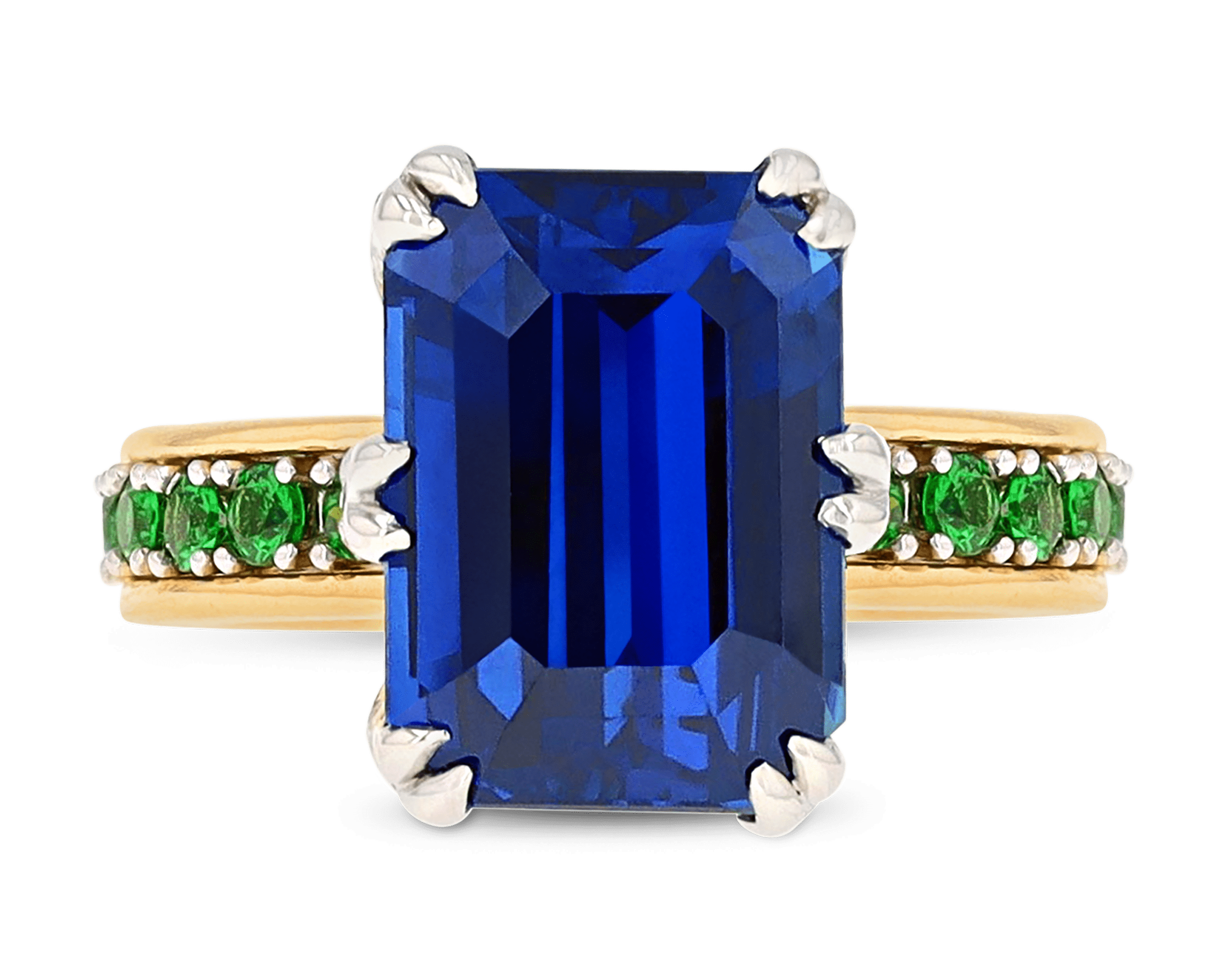 Tiffany & Co. Ceylon Sapphire and Garnet Ring by Jean Schlumberger