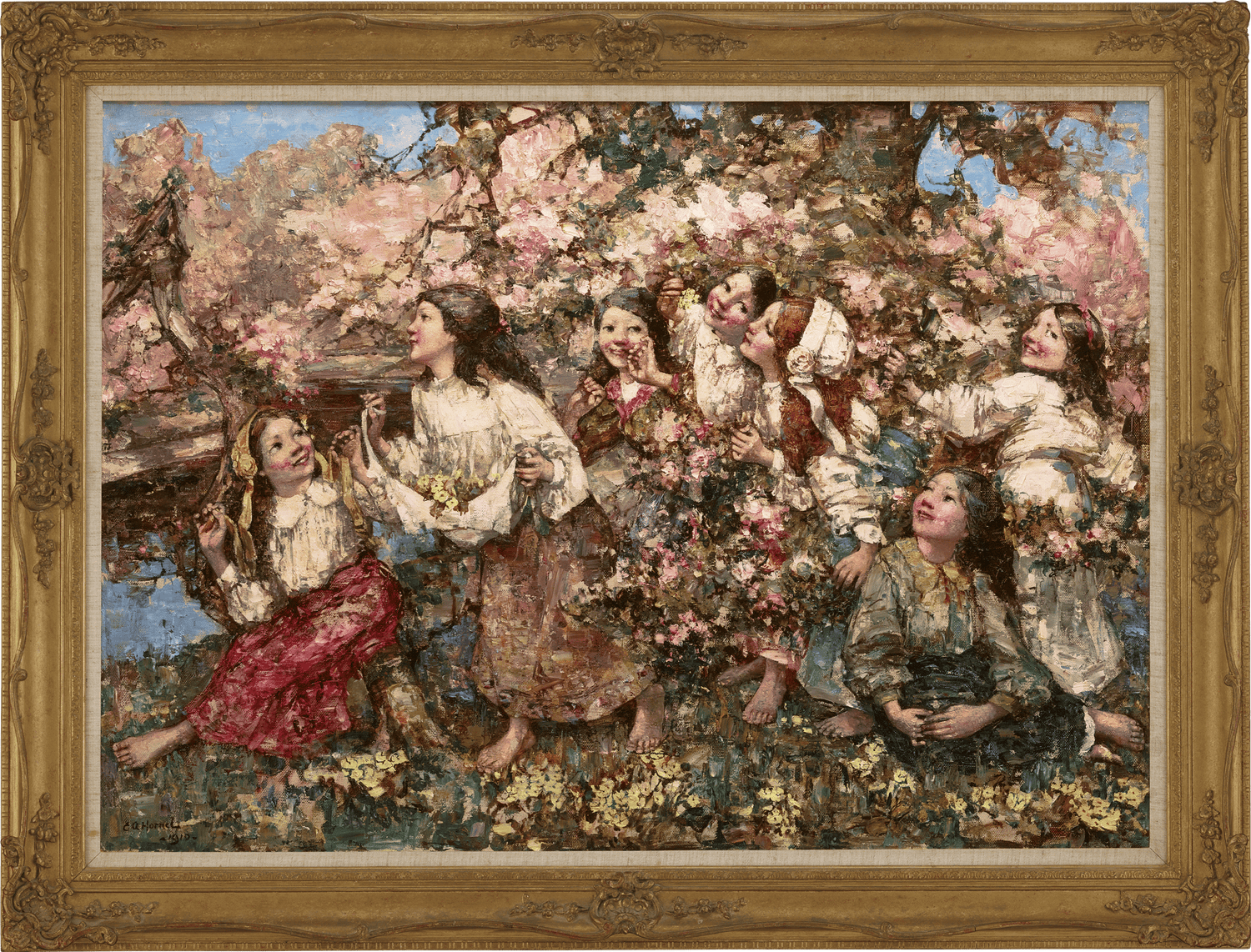 A Spring Roundelay by Edward Atkinson Hornel