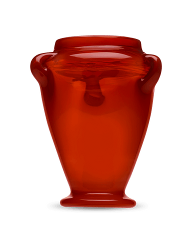 Tiffany Studios Red Favrile Vase
