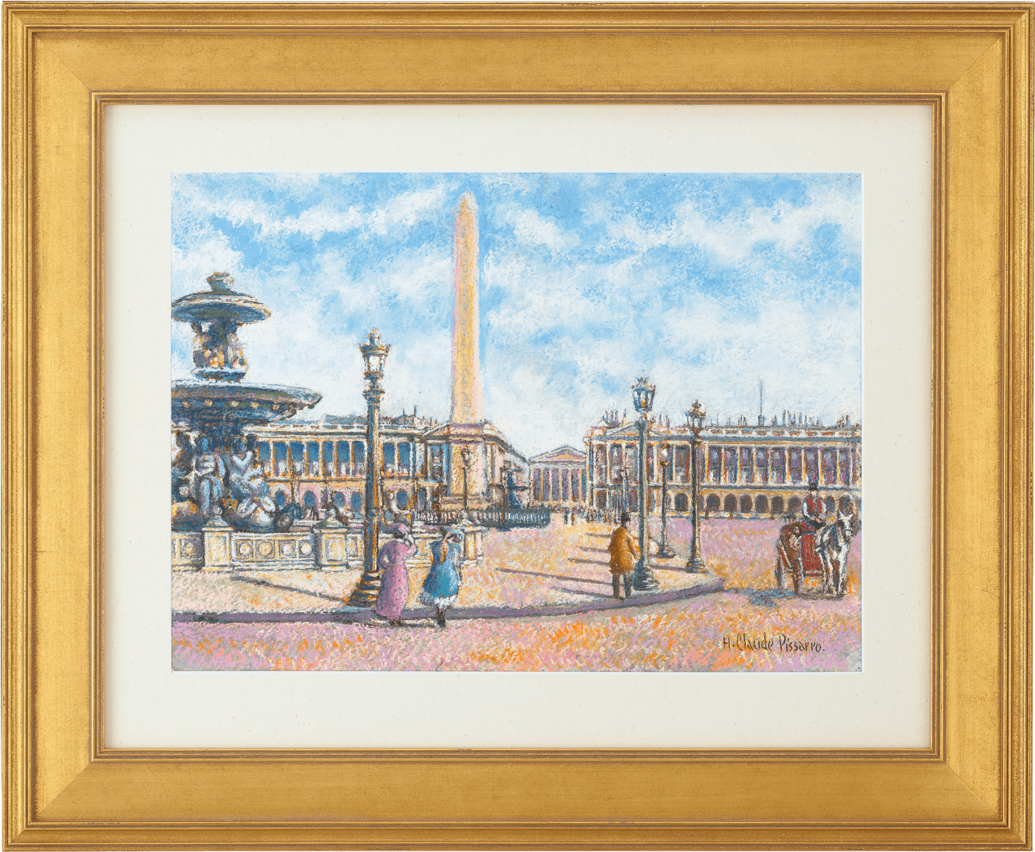 La Place de la Concorde, Paris by H. Claude Pissarro