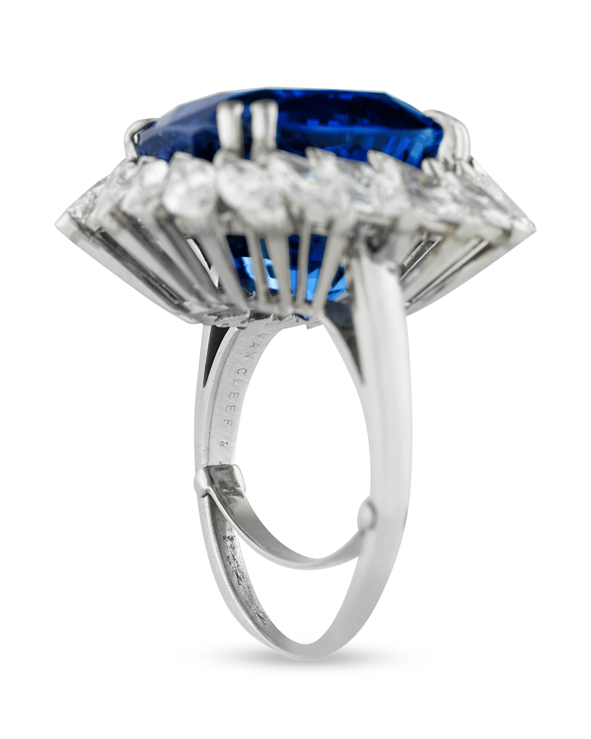 Van Cleef & Arpels Ceylon Sapphire Ring, 25.17 Carats