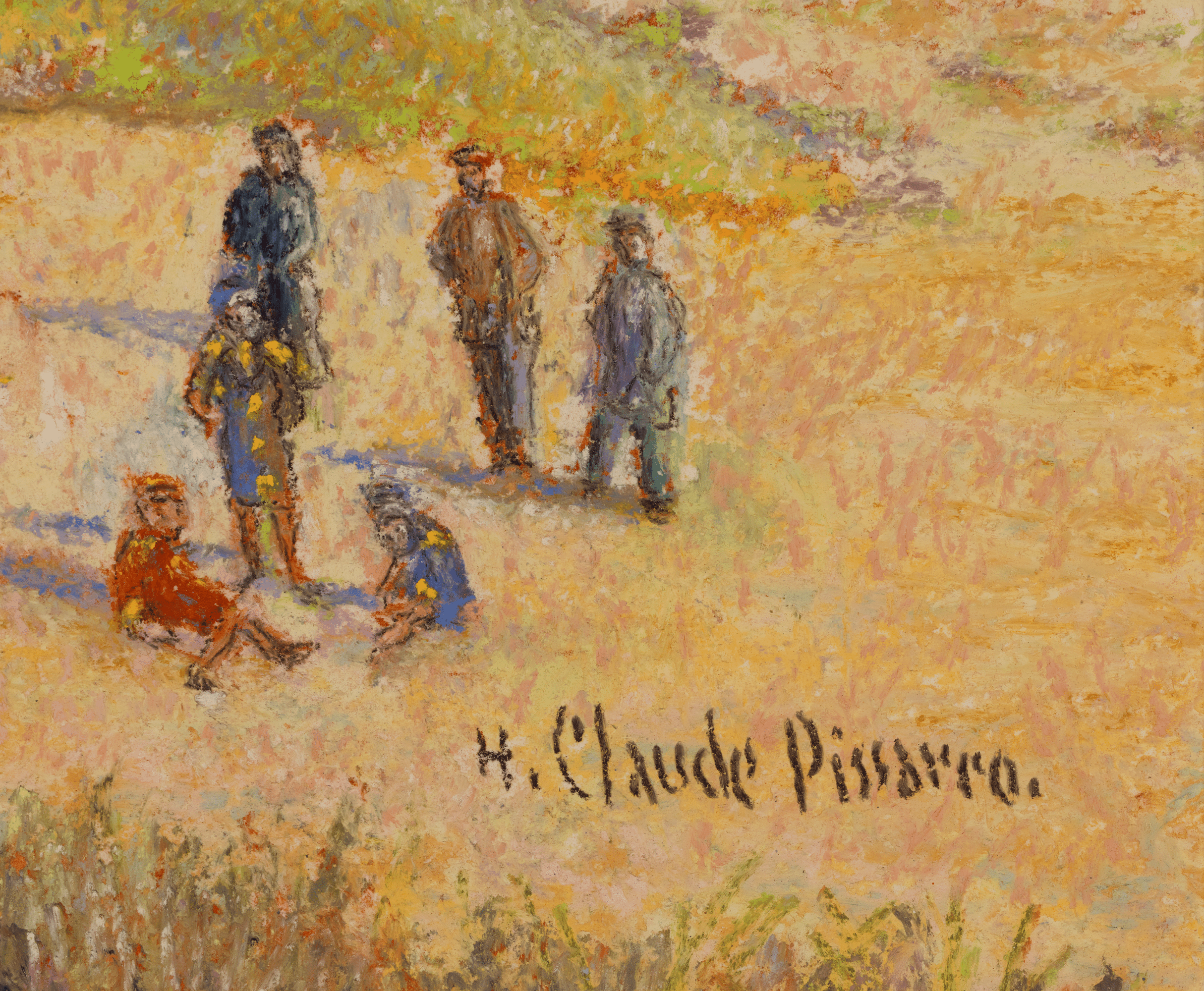 La Plage à Pornichet by H. Claude Pissarro