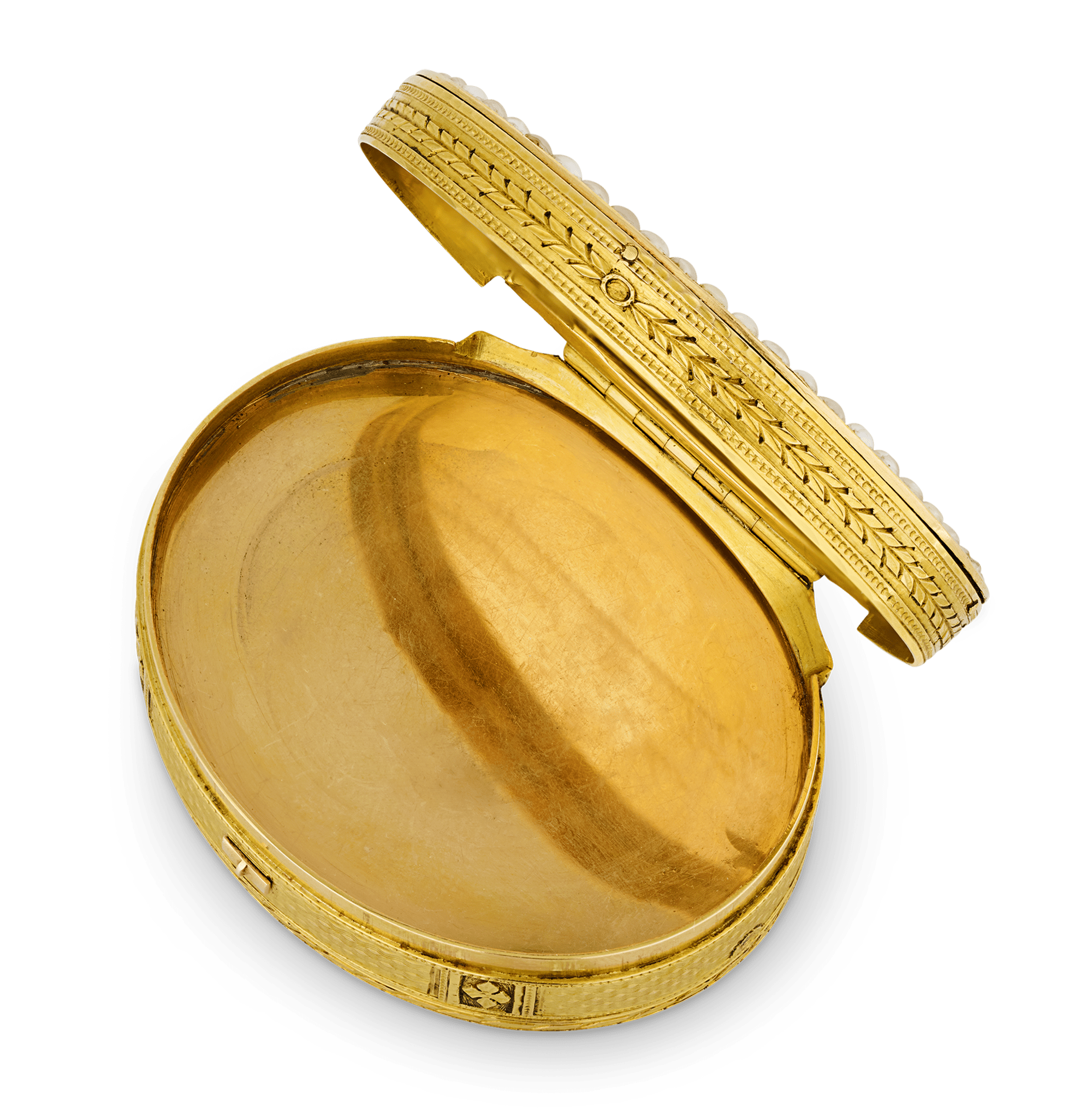 Swiss Enamel and Gold Musical Snuff Box
