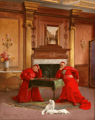 The Chess Game by Georges Croegaert