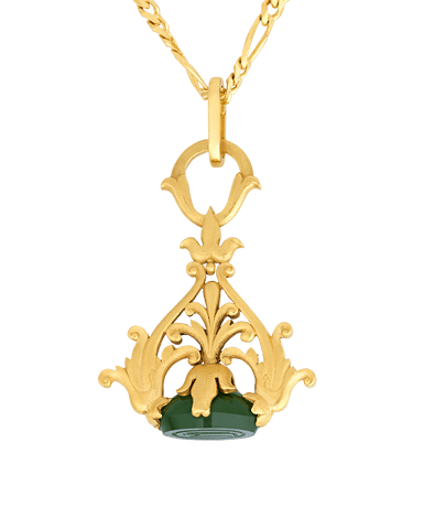 Tiffany & Co. Nephrite Jade Seal Pendant