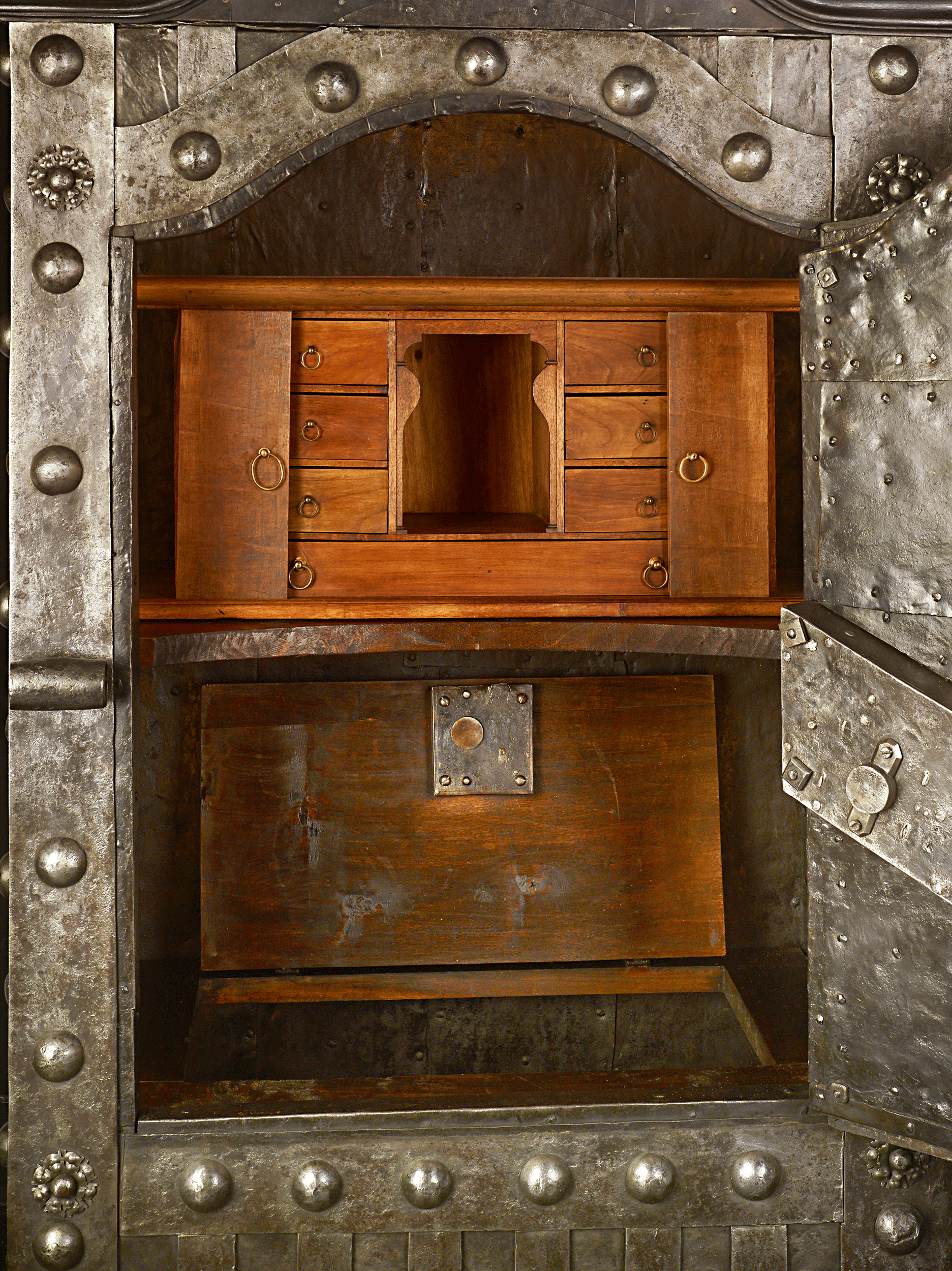 Italian Baroque Iron Safe