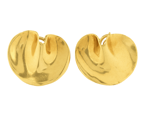 Tiffany & Co. Gold Lily Pad Earrings