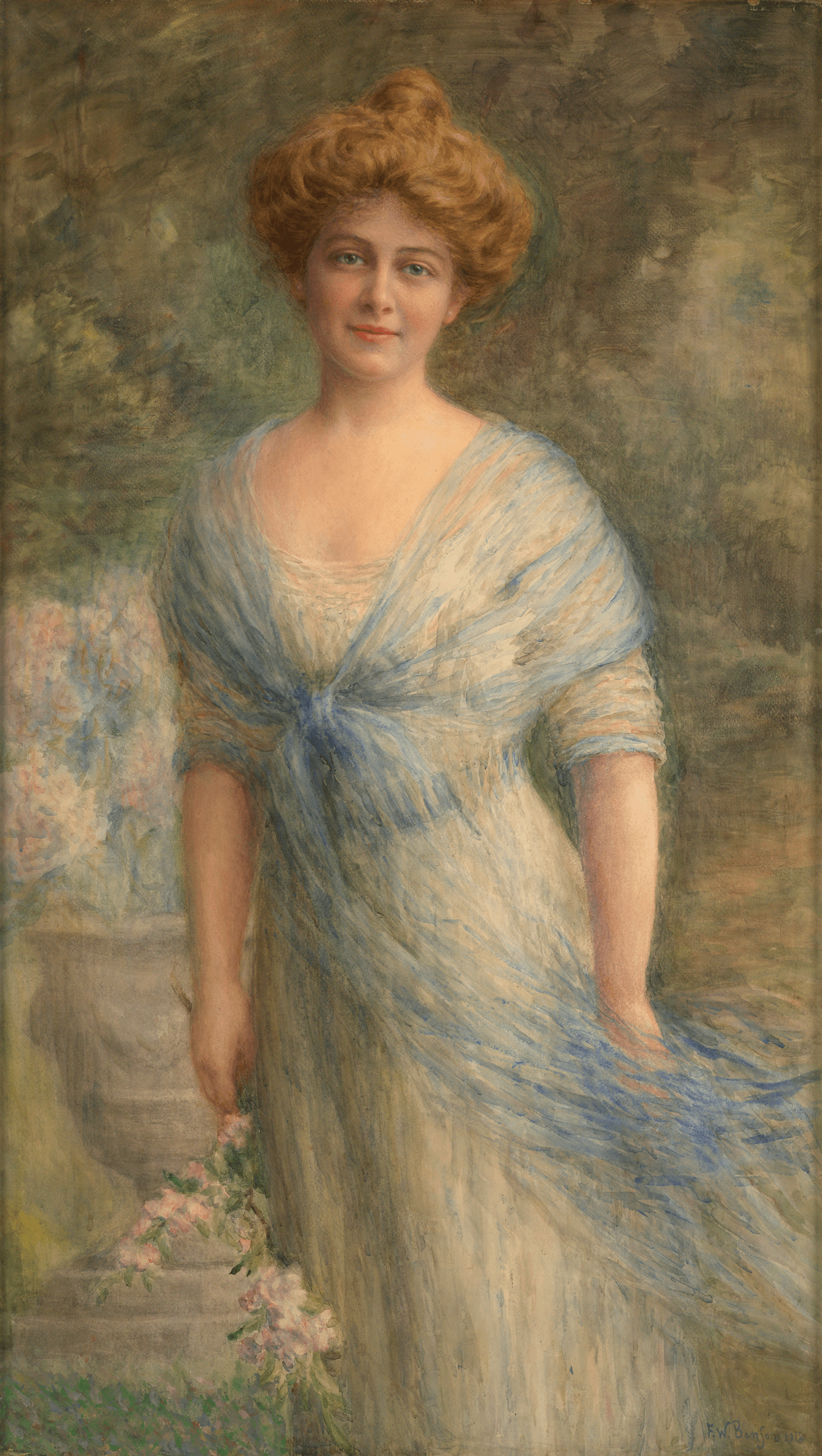 Portrait of a Young Woman attributed to Frank Weston Benson