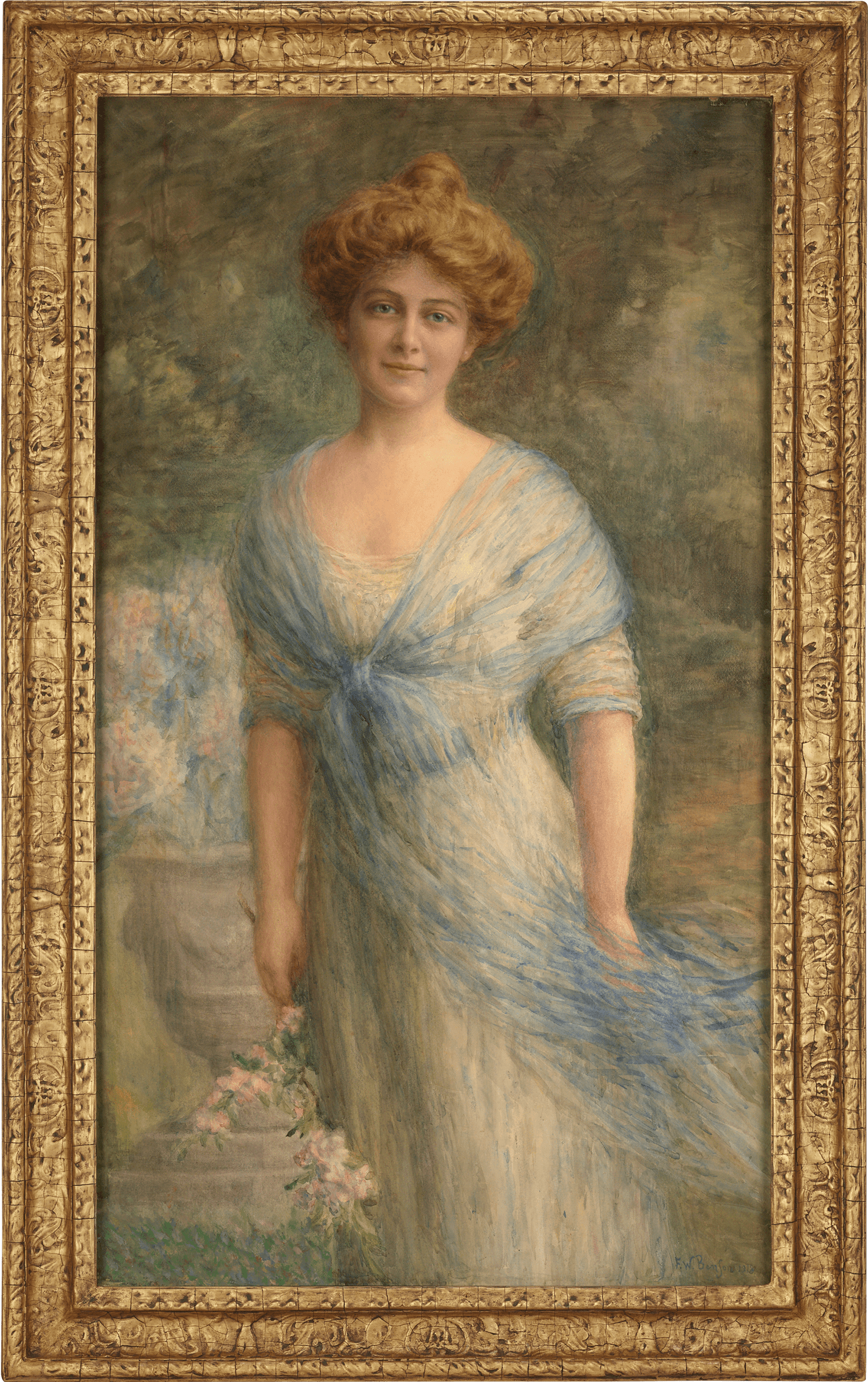 Portrait of a Young Woman attributed to Frank Weston Benson