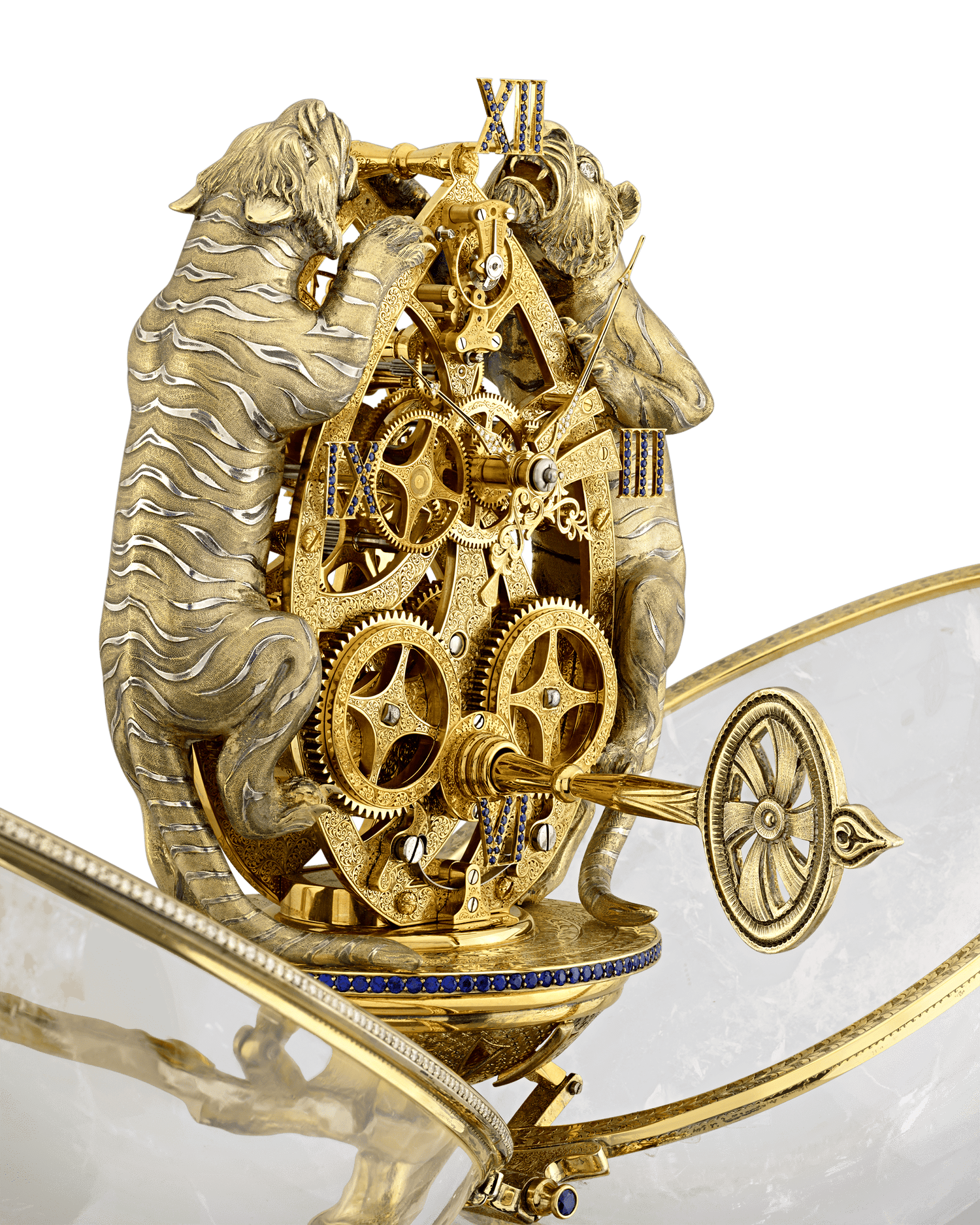 The Prince of Brunei Skeleton Clock by Asprey