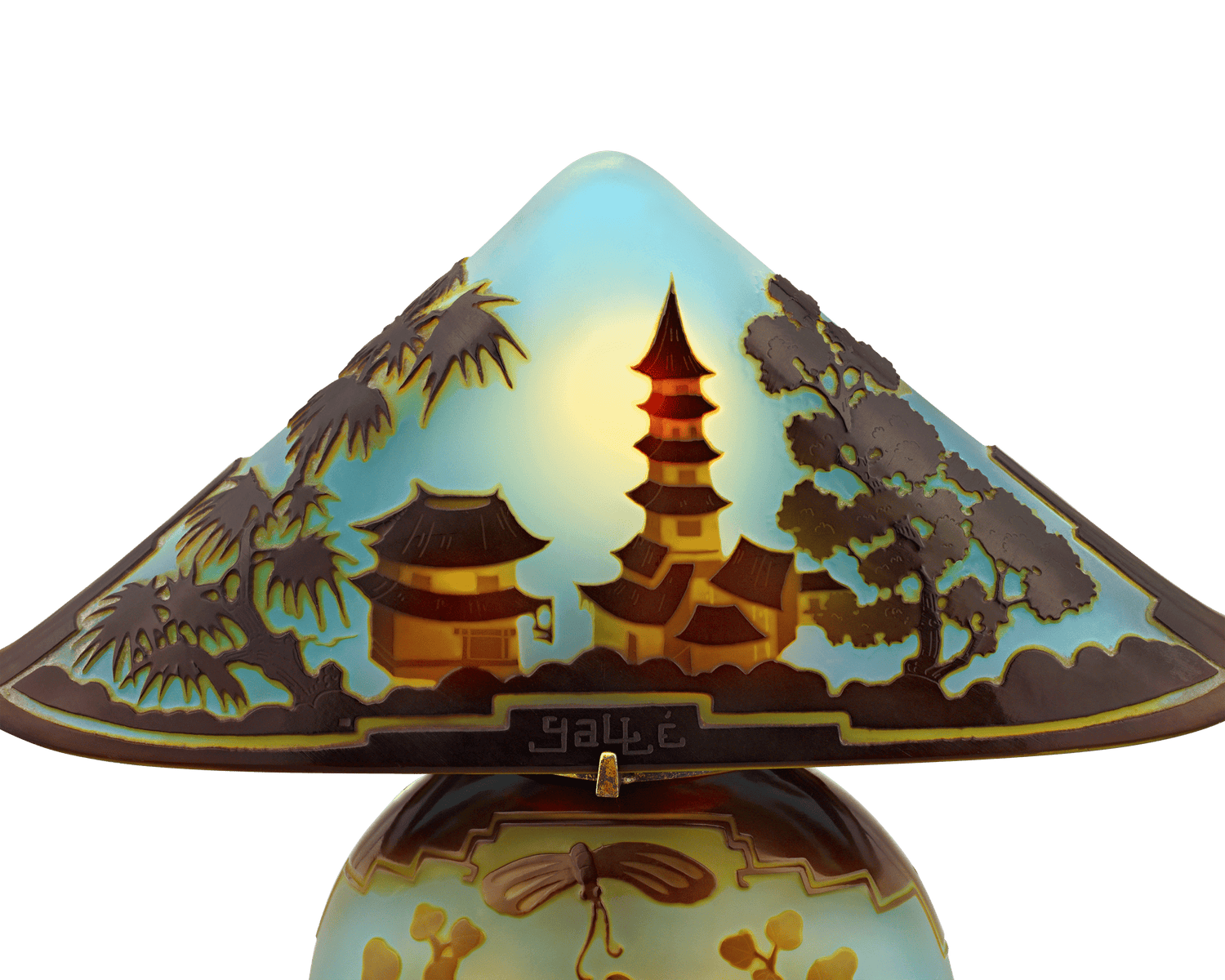Pagoda Lamp by Émile Gallé