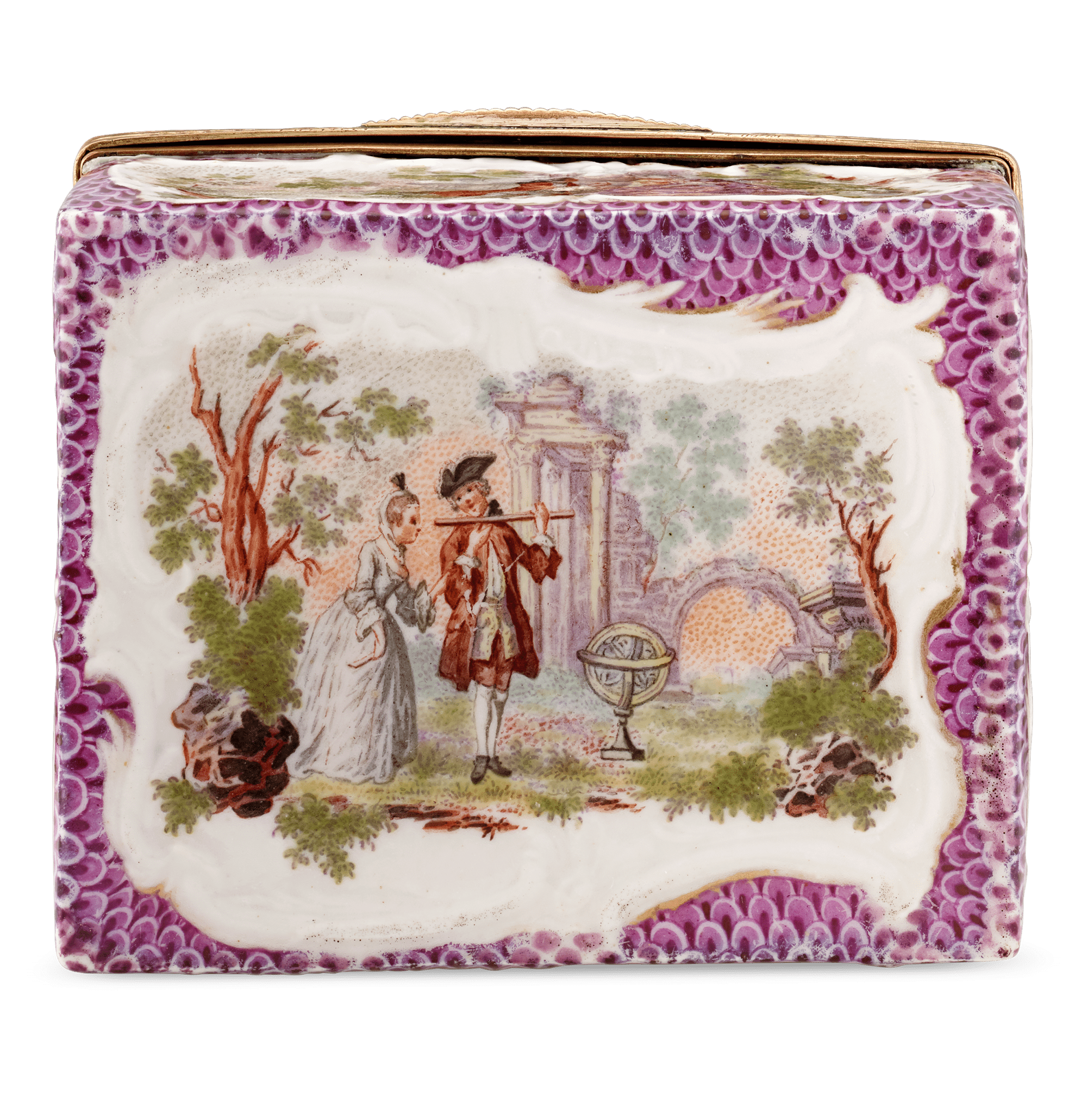 Meissen Rococo Porcelain Box