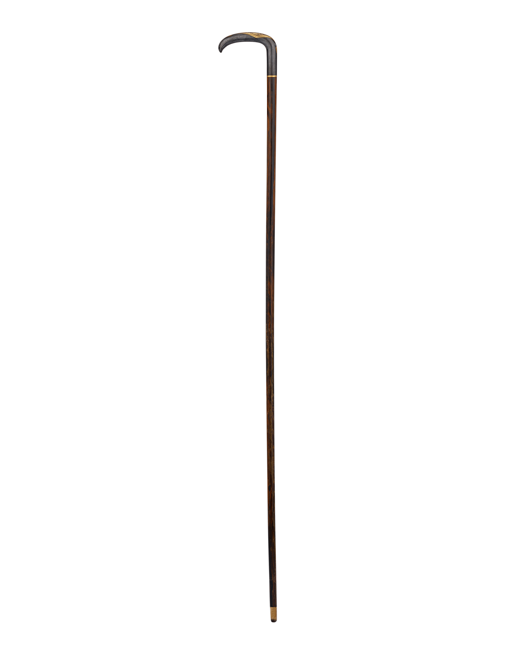 Toledo Cane with Square Knob Engraved with Flowers