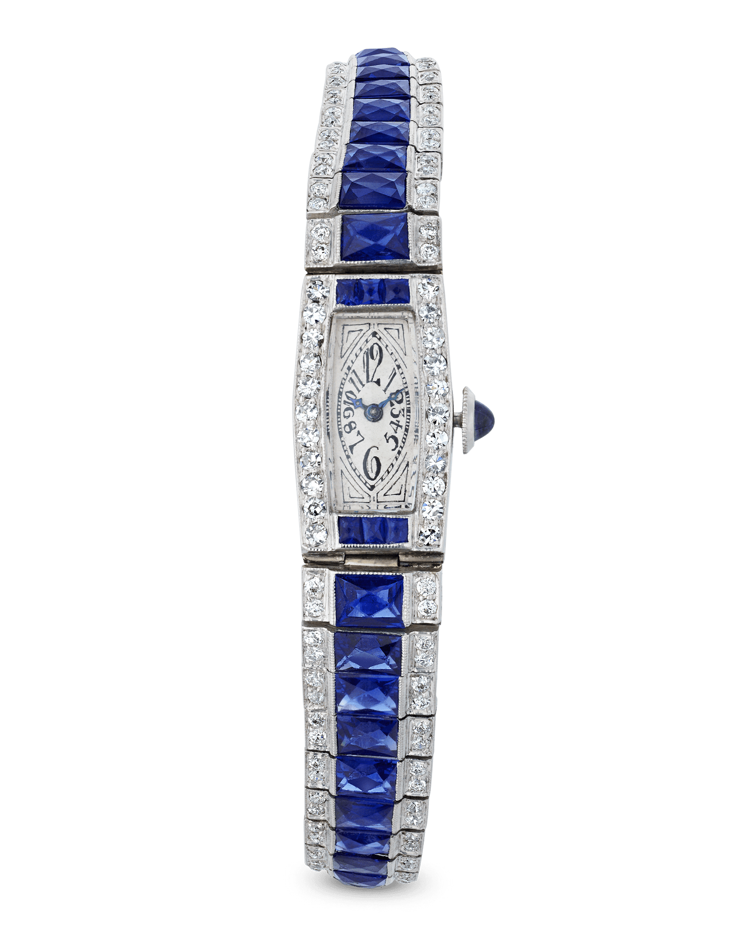 Tiffany & Co. Blue Sapphire and Diamond Watch