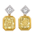 Fancy Yellow Diamond Dangle Earrings, 4.47 carats