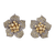 Floral Yellow Diamond Earrings, 8.00 carats