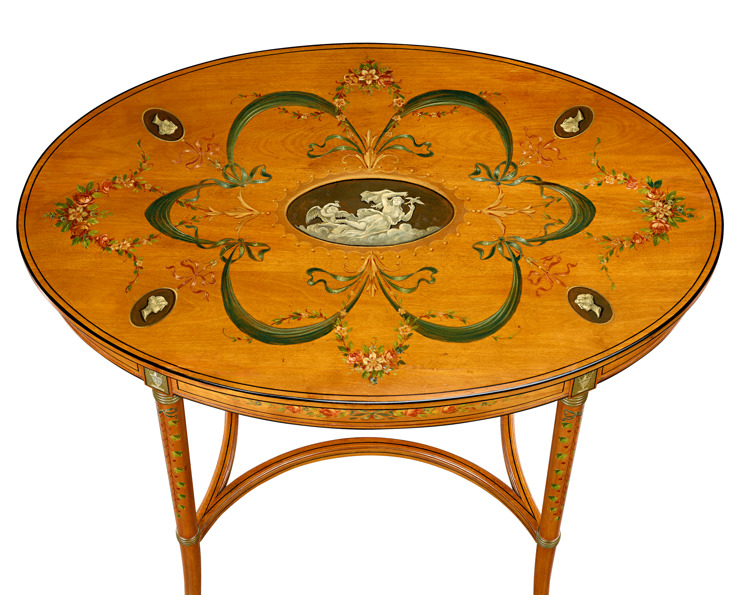 English Satinwood Parlor Tables
