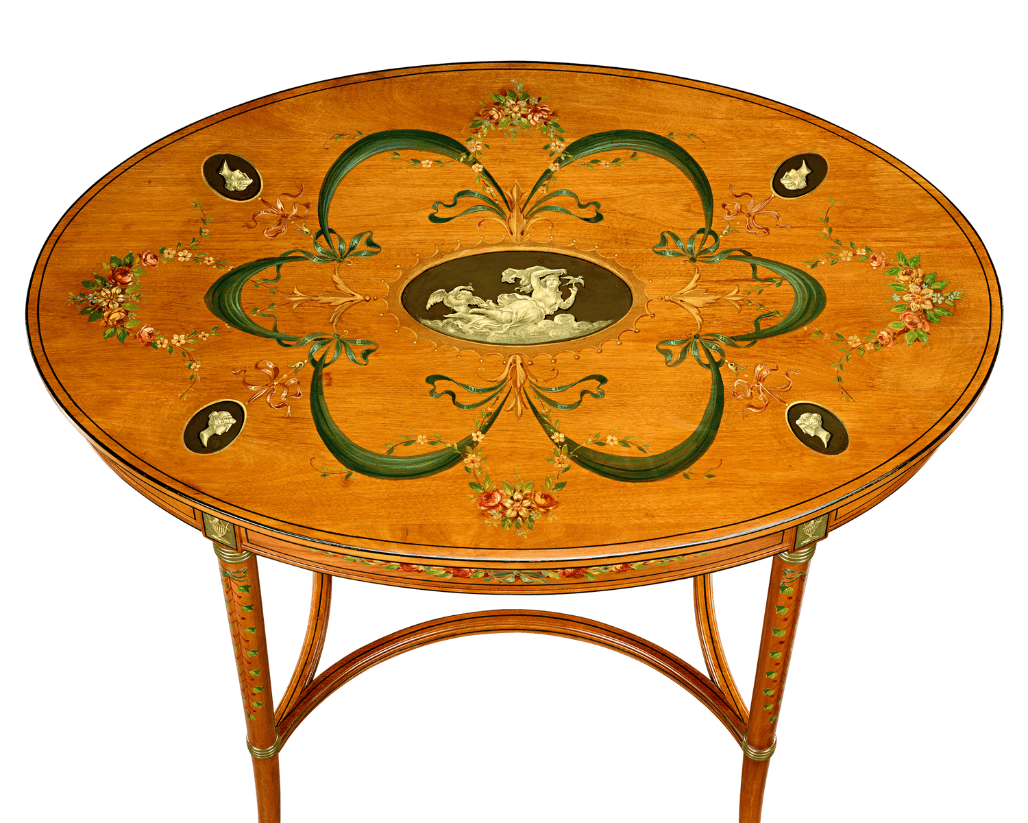 English Satinwood Parlor Tables