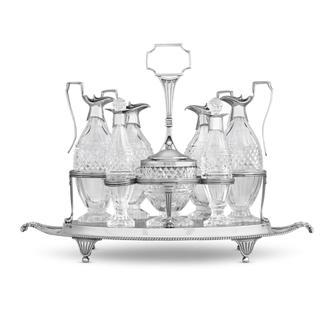 Georgian Silver Cruet set by Paul Storr
