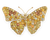 Diamond Butterfly Brooch