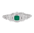 Art Deco Colombian Emerald and Diamond Bracelet