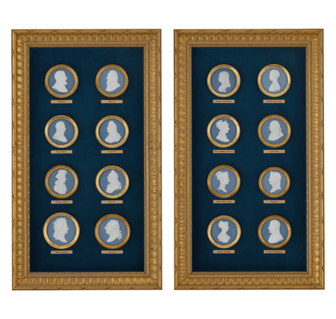 Sèvres Rulers of France Portrait Medallions