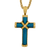 Diamond and Enamel Cross Pendant owned by Elizabeth Taylor