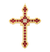 Mellerio Garnet, Diamond and Gold Cross Pendant
