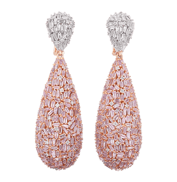 Salavetti Purplish Pink Diamond Earrings, 14.75 Carats