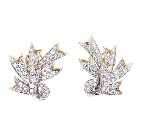 Tiffany & Co. Diamond Earrings, 4.00 Carats