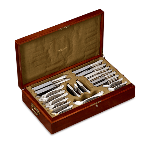 Tiffany & Co. Colonial Silver Flatware Service for 12