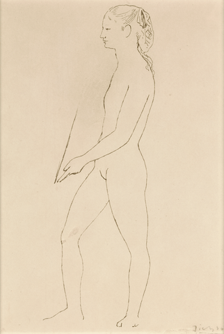 Nu tenant un miroir by Pablo Picasso