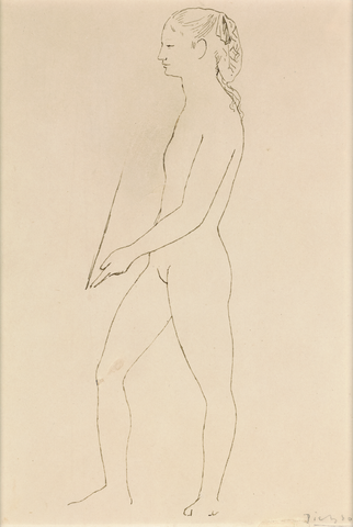 Nu tenant un miroir by Pablo Picasso