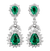 Emerald Earrings, 6.65 Carats