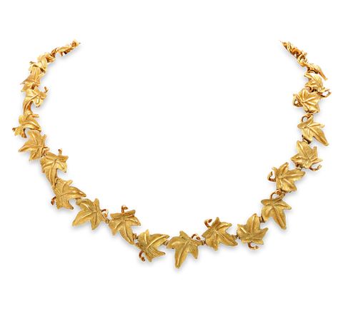 Tiffany & Co. 18K Gold Leaf Necklace