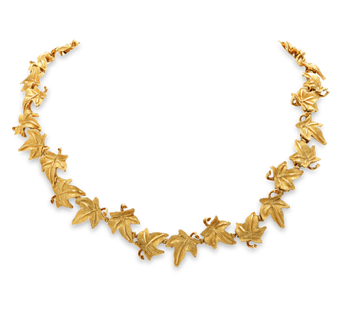 Tiffany & Co. 18K Gold Leaf Necklace