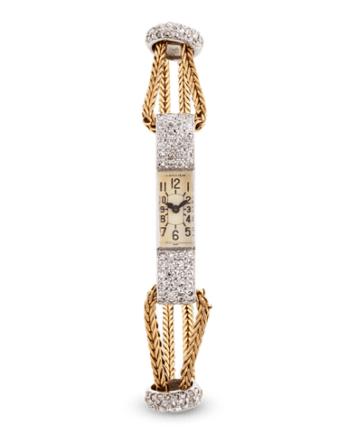 Art Deco Diamond and Gold Cartier Watch