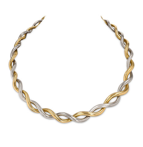 Van Cleef & Arpels Two-Toned 18K Gold Choker