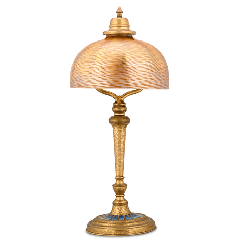 Tiffany Studios Damascene Lamp from Louis C. Tiffany's Comfort Lodge